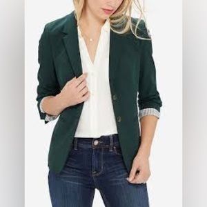 Pendleton Classic Wool Blazer, dark emerald, 8